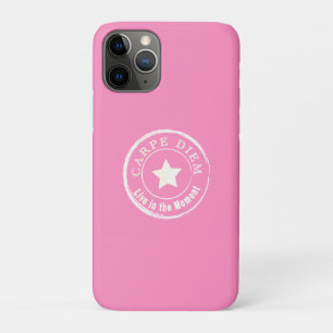 COQUE de texte du Cool rose CARPE DIEM coque iphon