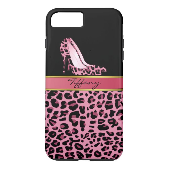 Coque d'impression Jaguar Pink Chic pour iPhone 7  (Dos)