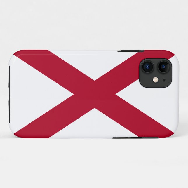 Coque du drapeau de l'État de l'Alabama-coque ipho (Dos (Horizontal))