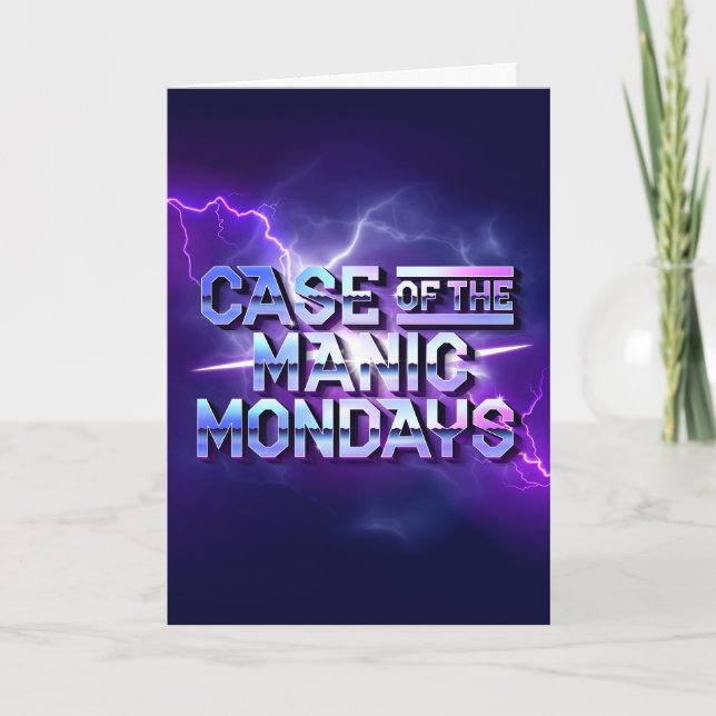 Coque du Manic Lundi / Carte pliée (Devant)