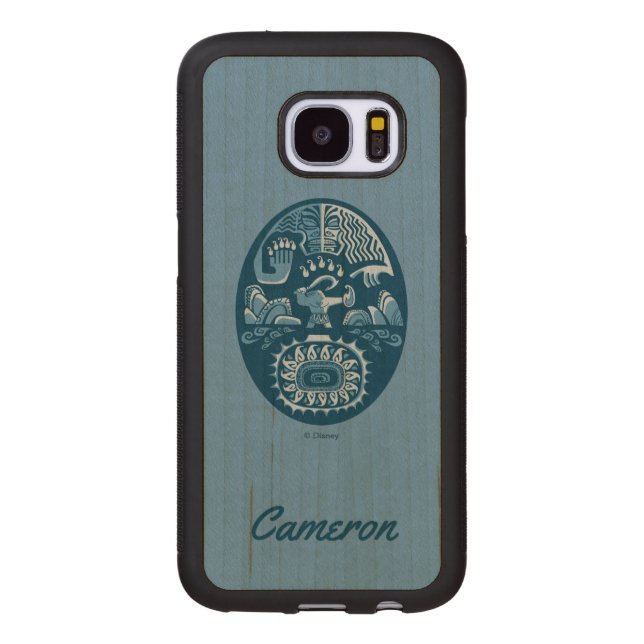 Coque En Bois Galaxy S7 Moana | Maui - Island Lifter (Dos)