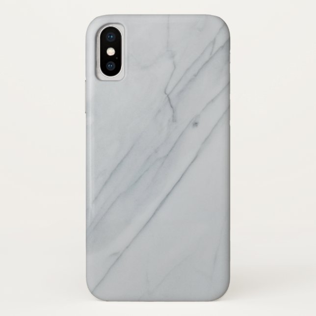 Coque en marbre - Mate à peine Il iPhone X Coque (Dos)