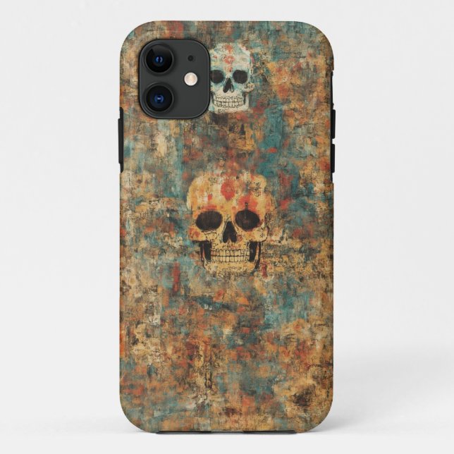 Coque Grunge Skull Art Mobile (Dos)