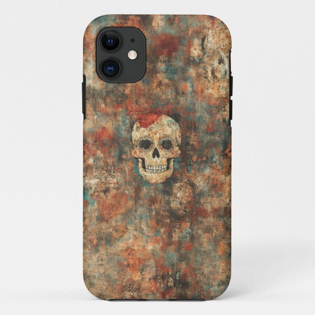 Coque Grunge Skull Art Mobile (Dos)