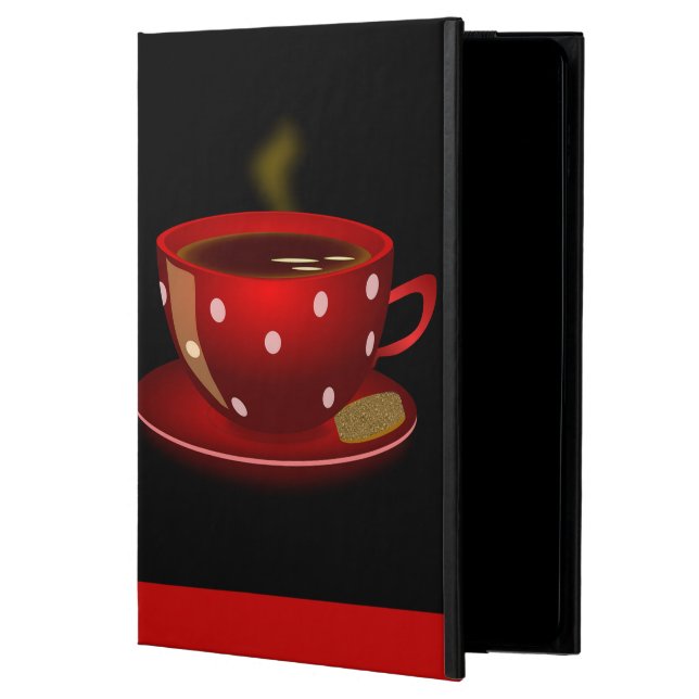 Coque iPad Air Caisse d'air d'iPad d'amants de café (Devant)