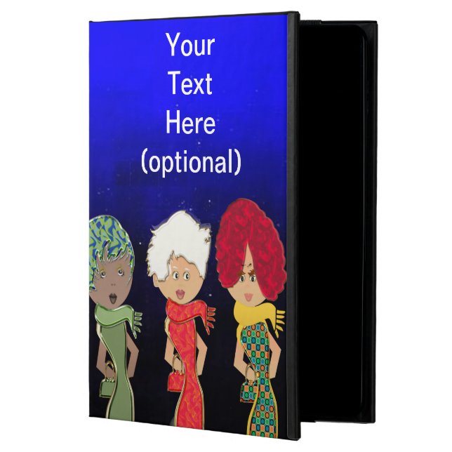 Coque iPad Air Caisse d'air d'iPad de nuit de dames (Devant)