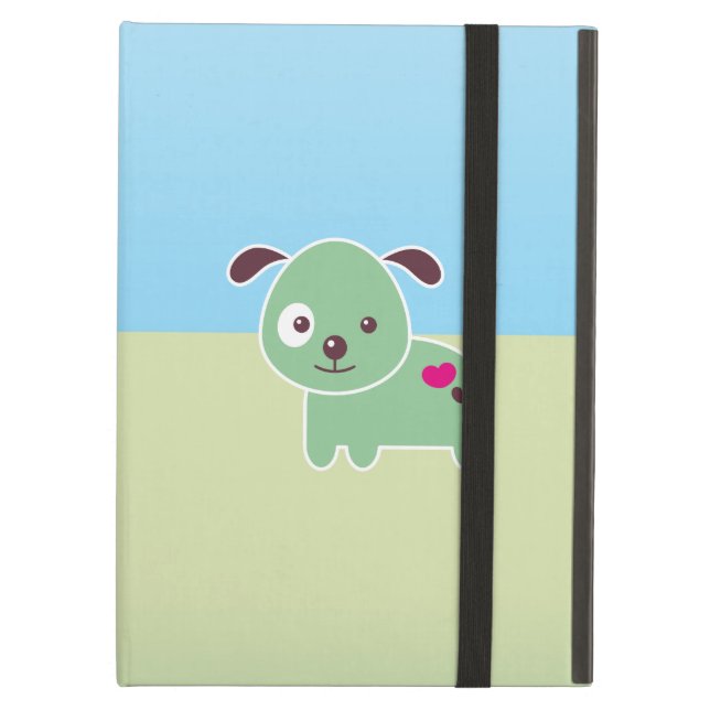 Coque iPad Air Chiot de Kawaii (Devant fermé)
