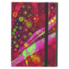 Mosaïque de cercle concentré rose chaud vibrant