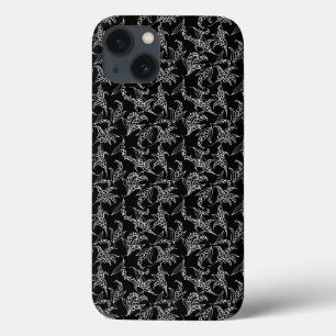Coque ipad chic, Lys blancs de la vallée : Noir