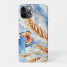 coque ipad couvre le blé et le ciel bleu
