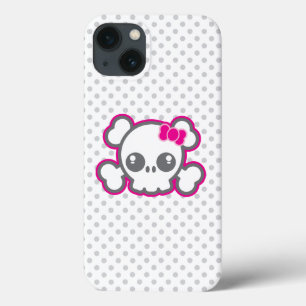 Coque ipad crâne rose Kawaii