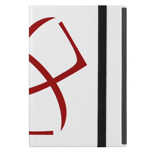 Coque ipad d'AJC (tissu de livre) (Devant fermé)
