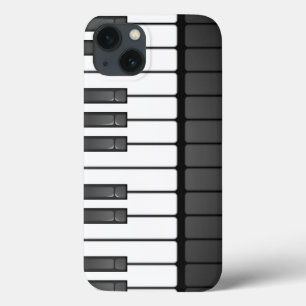 Coque ipad de conception de clavier noir et blanc