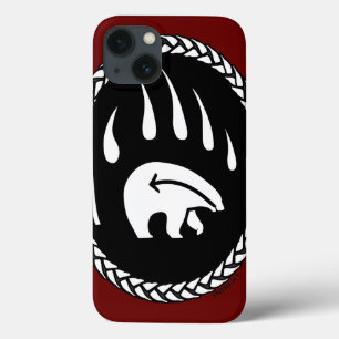 Coque ipad de l'ours tribal Amérindien coques ipad