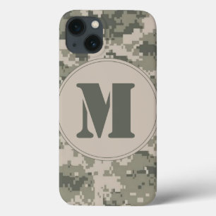 COQUE IPAD de monogramme numérique ACU Camo Camouf