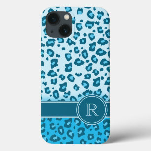 Coque ipad de monogramme poster de animal léopard