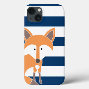 Coque ipad de rayures de Fox et de marine
