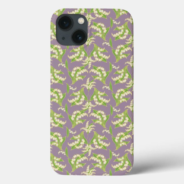 Coque ipad de style Art nouveau, Lys on Mauve (Verso)