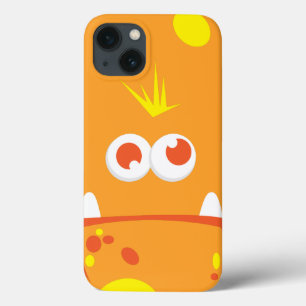 Coque ipad de visage du monstre orange