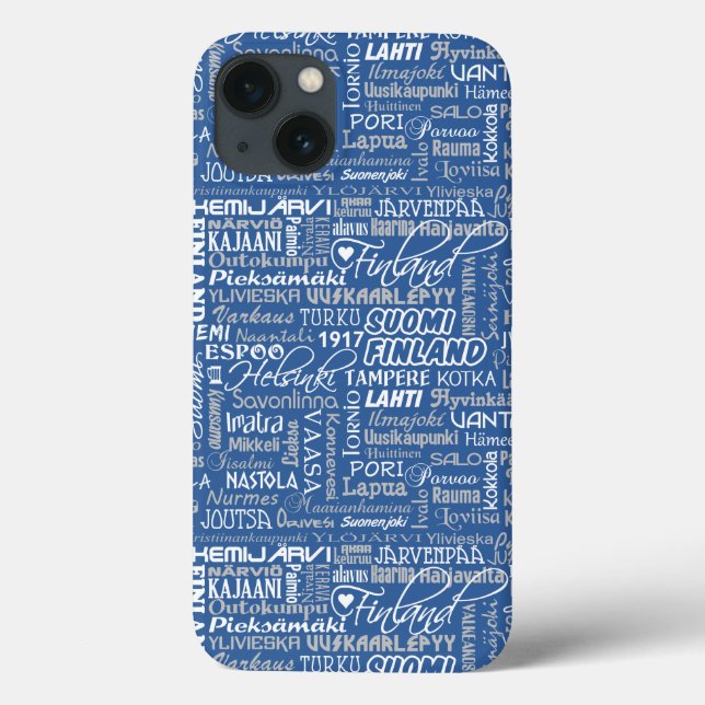 Coque ipad des villes finlandaises (Verso)
