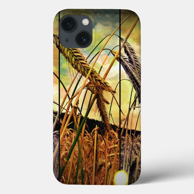 Coque ipad d'étincelles de blé d'or (Verso)