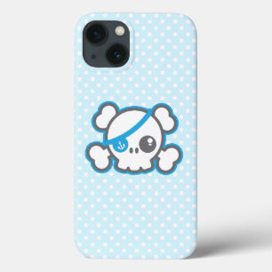Coque ipad du crâne de Kawaii Pirate