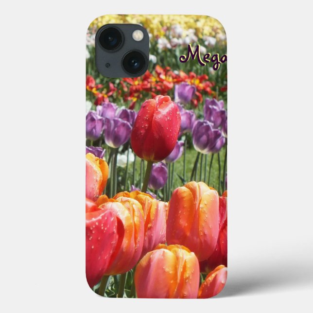 Coque ipad du jardin de Tulip Spring - Personnalis (Verso)