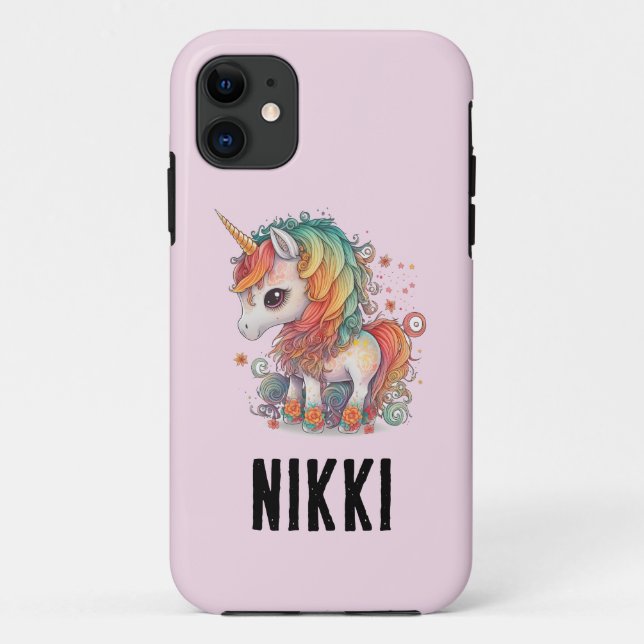 COQUE IPAD IPHONE PERSONNALISÉ UNICORN (Dos)