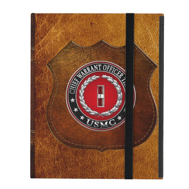 Coque iPad Marines des USA : Garantie en chef trois (usmc (Devant fermé)