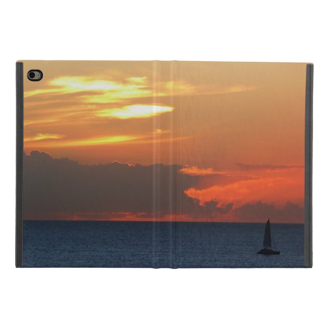 Coque iPad Mini 4 Sunset Clouds and Sailboat Seascape (Extérieur)