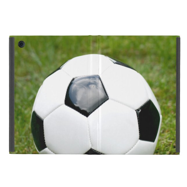 Coque iPad Mini Ballon de football et herbe (Extérieur)