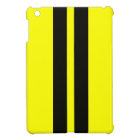 Caisse de emballage noire jaune d'Ipad de rayures