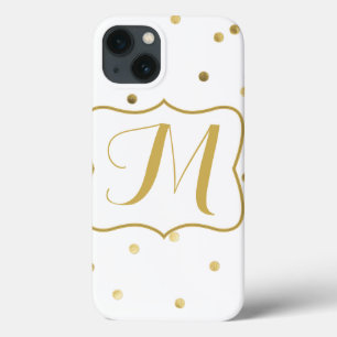 Coque ipad Monogramme Confetti Or