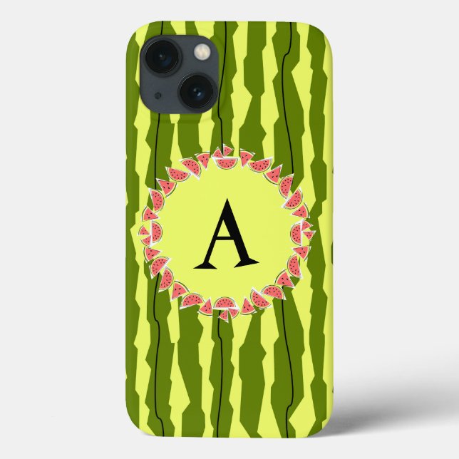 Coque ipad "Monogramme" de la pastèque (Verso)