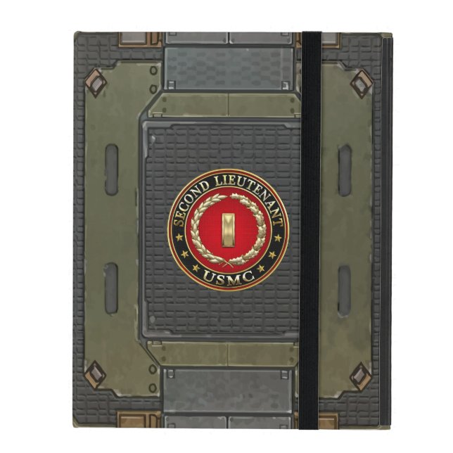 Coque iPad U.S. Marines : Deuxième lieutenant (usmc 2ndLt) (Devant fermé)