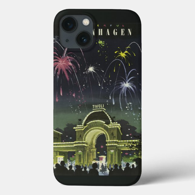 Coque ipad Vintage voyage de Copenhague (Verso)