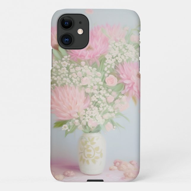 Coque iPhone 11 Bouquet de fleurs coque iphone de peinture à l'hui (Dos)