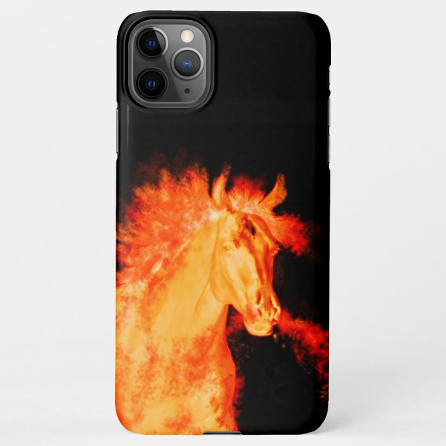 Coque iPhone 11Pro Max collection de chevaux. coque iphone Fire OtterBox (Dos)