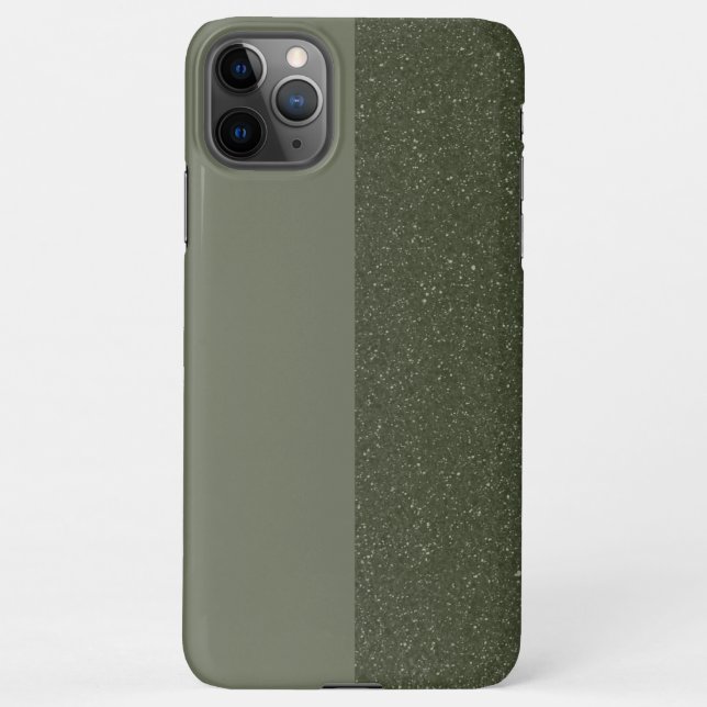 Coque iPhone 11Pro Max Coque iphone de fractionnement de texture verte de (Dos)