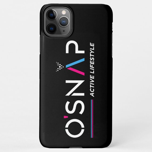 Coque iPhone 11Pro Max coque iphone du logo O'Snap (Dos)