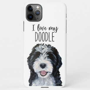 Coque iPhone 11Pro Max J'aime mon coque iphone Doodle