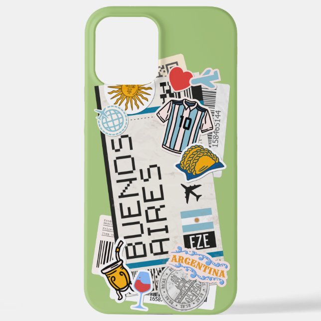 Coque iPhone 12 Pro Max PASS BUENO AIRES ARGENTINE coque iphone (Verso)