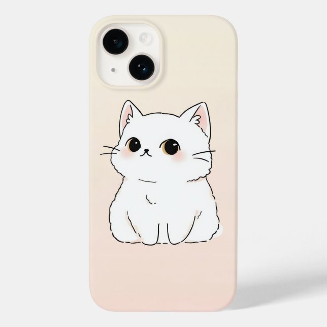 Coque iPhone 14 Soft & Stylish Amoureux des chats (Verso)