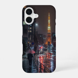 COQUE iPhone 16 雨の東京