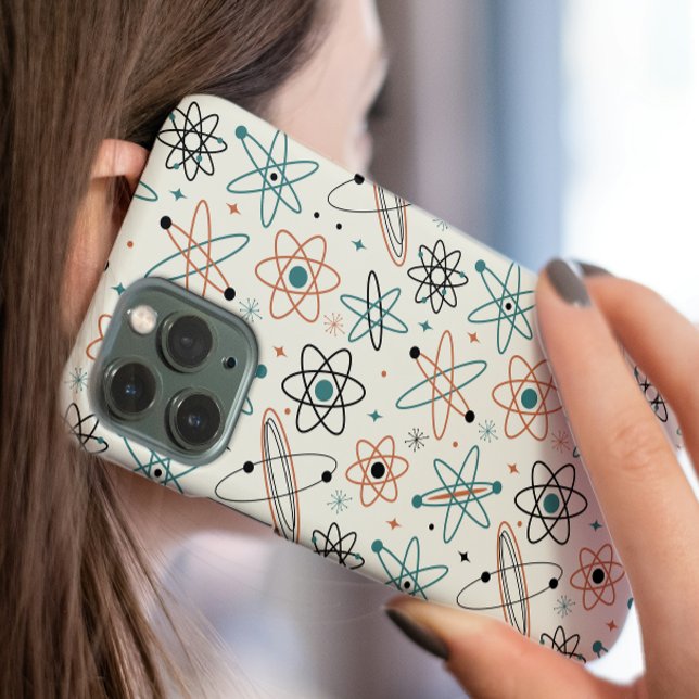 Coque iPhone 16 1950 Âge de l'espace de l'ère atomique Motif du mi (Créateur téléchargé)