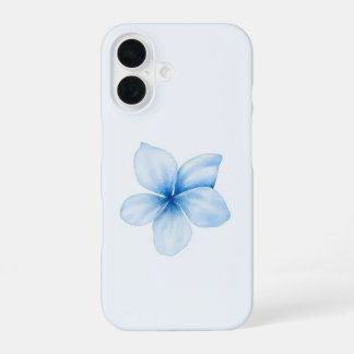Coque iPhone 16 Aesthetic baby blue flower
