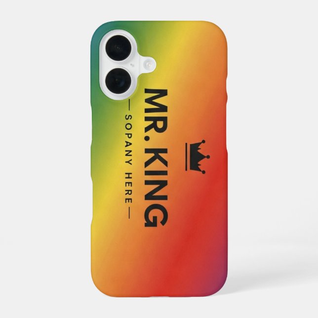Coque iPhone 16 Affaires téléphoniques King Themes Business (Verso)