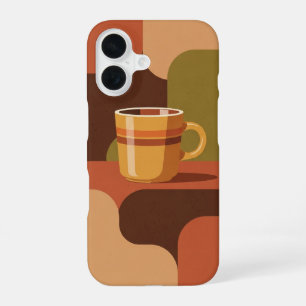 Coque iPhone 16 Affiche de tasse à café vintage