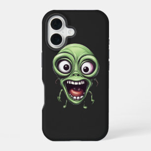 Coque iPhone 16 Alien fou drôle