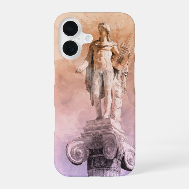 Coque iPhone 16 Ancient Greek Apollo Statue – Classical Mythology  (Verso)